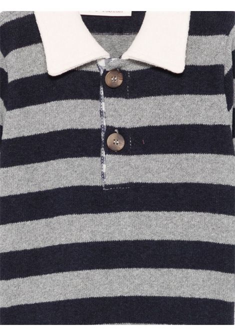 Polo a righe ZHOE & TOBIAH KIDS | KKT21MK197 BLU/GRIGIO